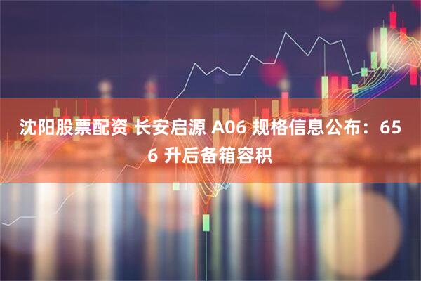 沈阳股票配资 长安启源 A06 规格信息公布：656 升后备箱容积