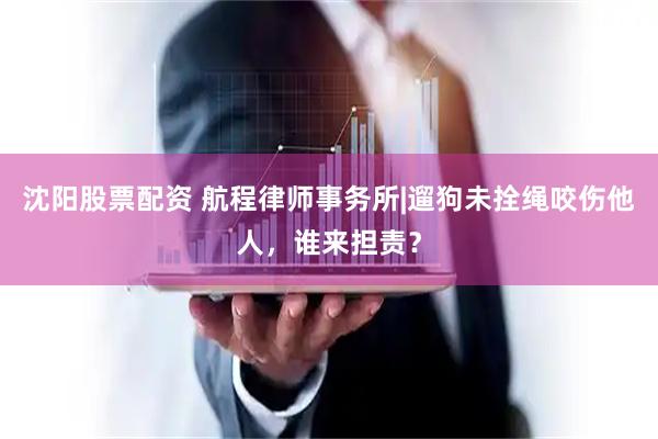 沈阳股票配资 航程律师事务所|遛狗未拴绳咬伤他人，谁来担责？